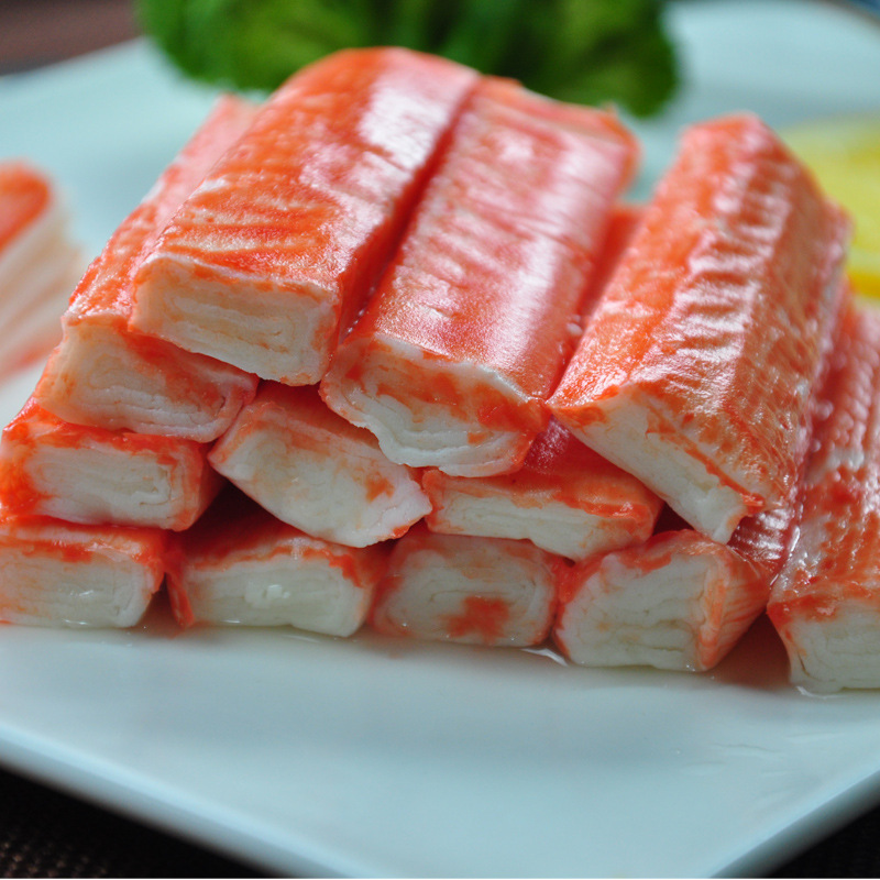 新鲜 冷冻食品 鲜蟹柳 蟹肉条 火锅食材批发