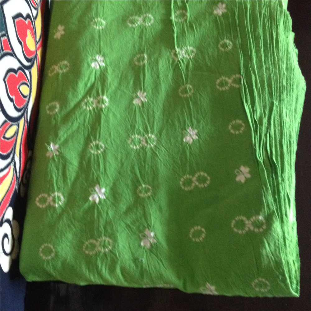 手工植物草木纯棉蓝染服装面料布料