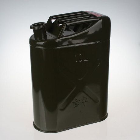 吉丰便携立式汽柴油桶车载汽油壶罐10升*6个备用油箱小铁油桶批发