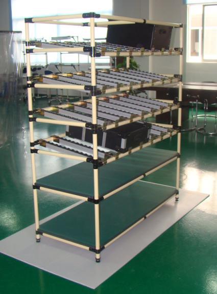 厂家批发精益管货架,先进先出,防静电物料架,易立管货架