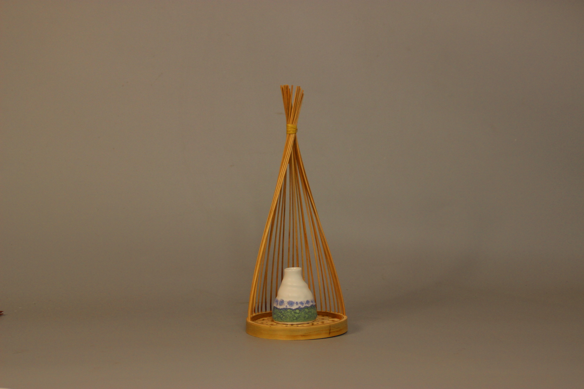 竹制花器摆件 竹制花瓶 竹装饰品 茶室会所摆件 竹工艺品