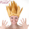 Flame wig cosplay festival Wig Halloween Europe and America party Carnival Dragon Ball Wig