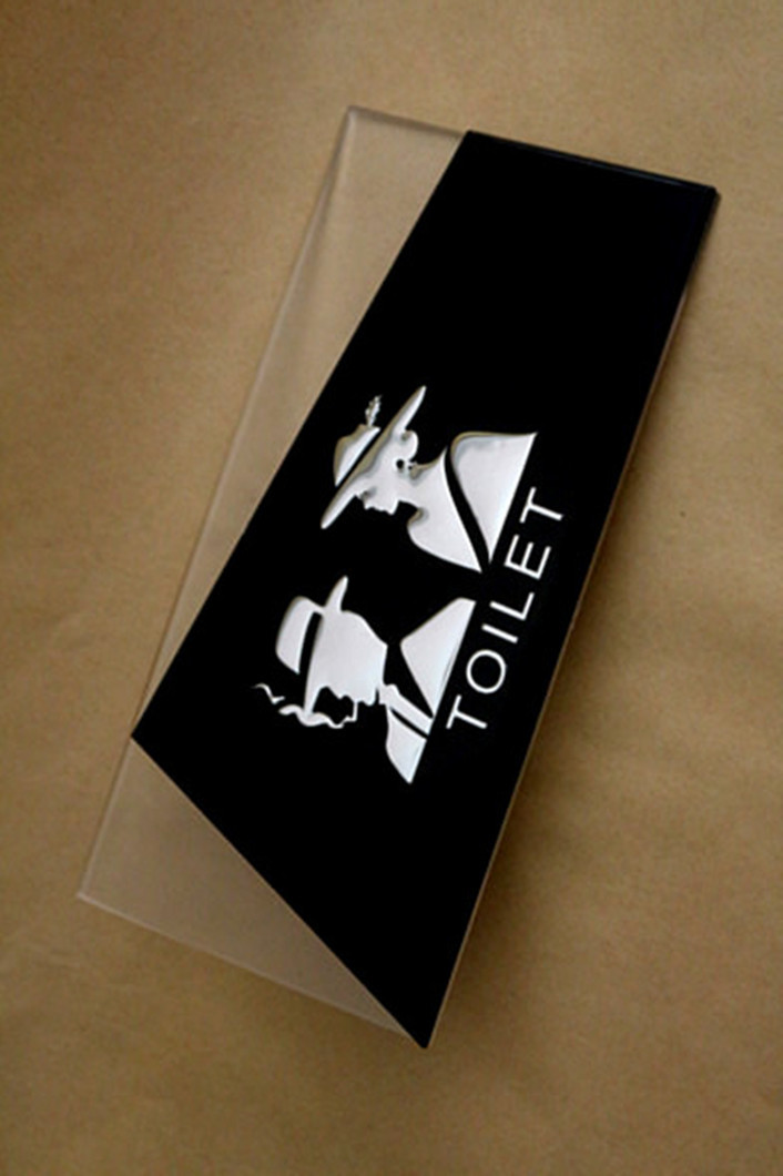 洗手间标识指示牌男女厕所牌亚克力卫生间牌时尚创意标牌创制制造