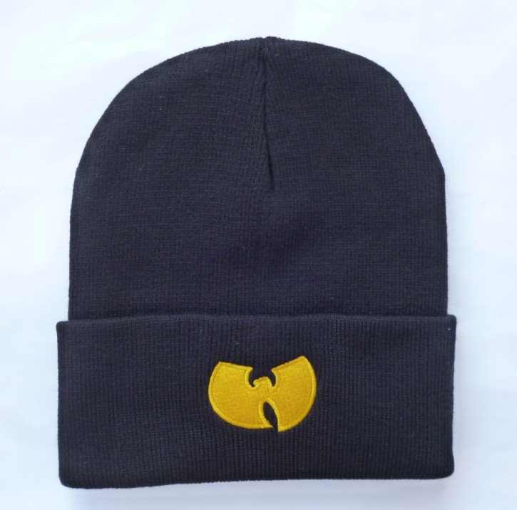 Bat Wutang Embroidered Knitted Hat Hip Hop Ski Cap Pullover Hat Male and Female Students Autumn and Winter Cold Hat Foreign Trade