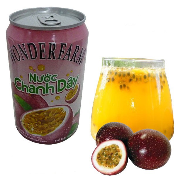 越南进口wonderfarm百香果果汁 大农庄百香果汁饮料320ml/瓶