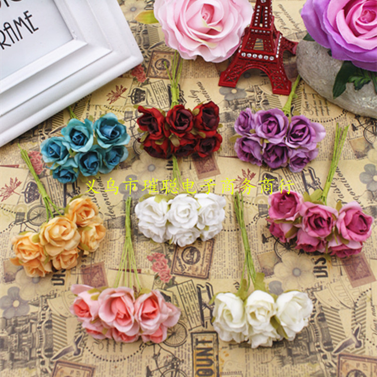 小玫瑰绢花 花 假花 diy婚庆 花束 客厅装饰批发-阿里巴巴