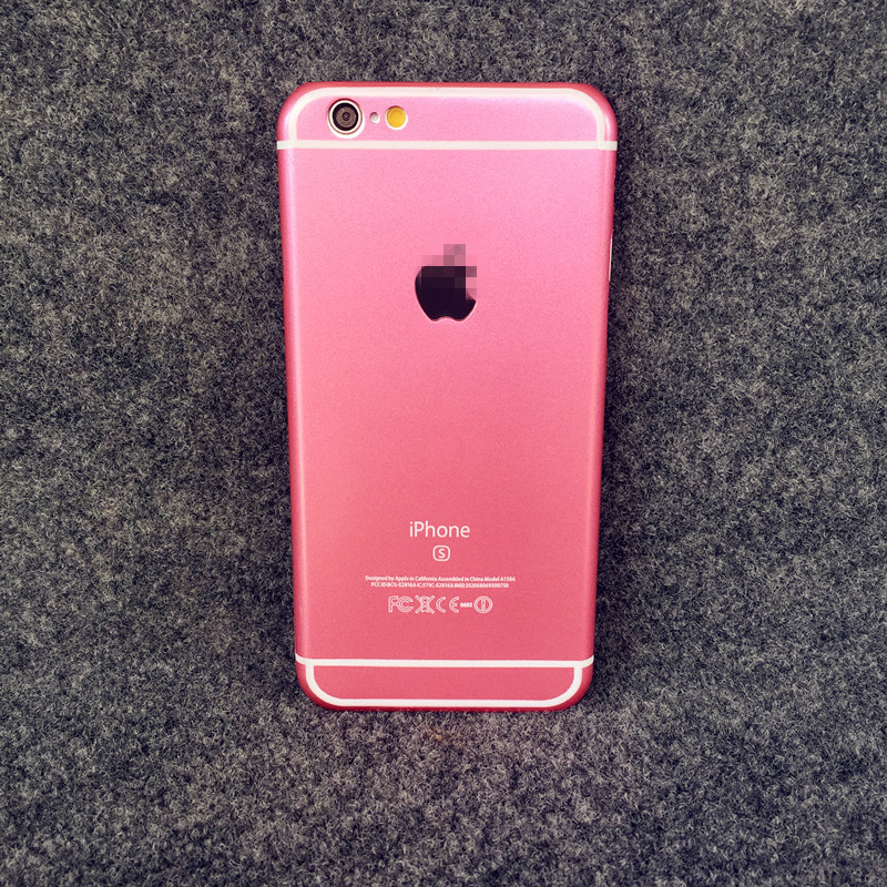 超薄限量粉玫瑰金iphone6plus手机壳 苹果6 4.7仿原粉色6s手机壳