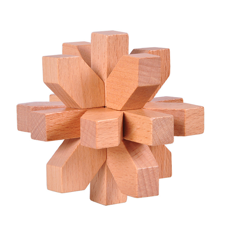 木制成人古典益智玩具 孔明锁 鲁班锁梅花锁