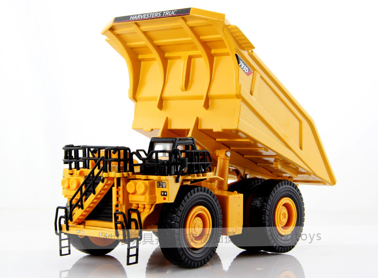 凯迪威盒装620020合金工程车模型1:75矿用卡车矿山车大型自卸车