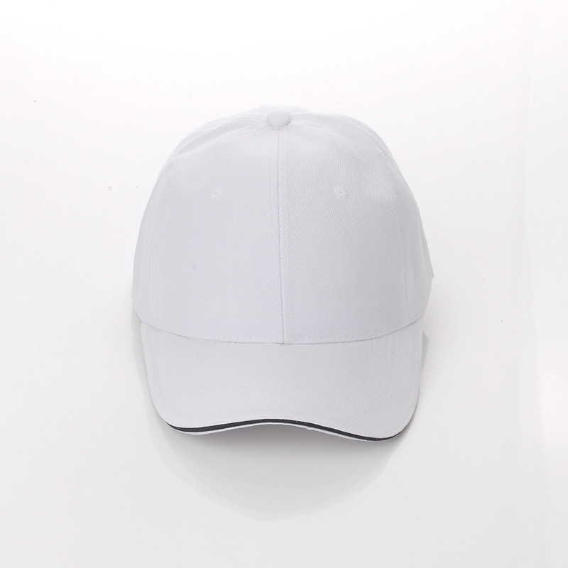 批发秋冬纯色空白鸭舌帽diy定制定做logo帽子工作帽广告帽棒球帽
