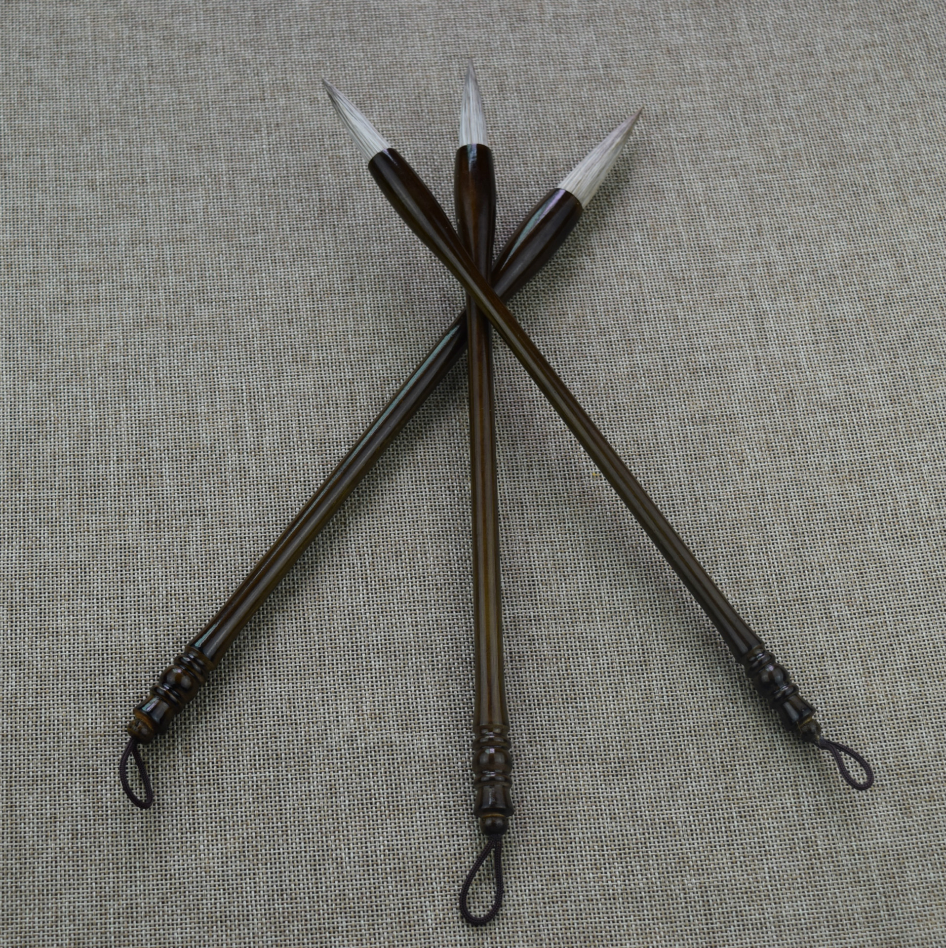 木杆花貂毛笔 狼羊兼毫毛笔套装 书法用笔