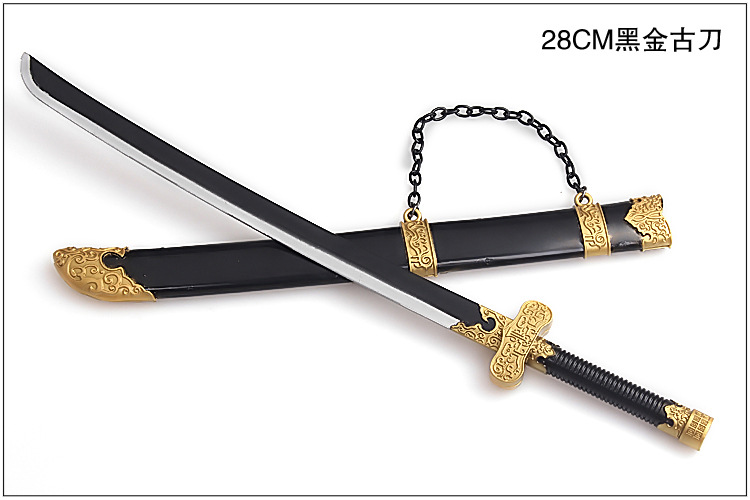 守望先锋周边 30cm源氏龙邪鬼胁差长刀带鞘刀 合金兵器金属武器