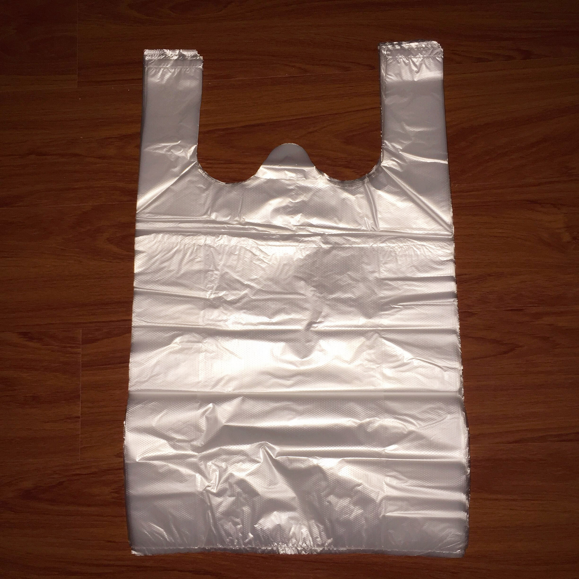 pe全新料白色塑料购物袋 环保透明背心袋 29*48 手提袋 厂家直销