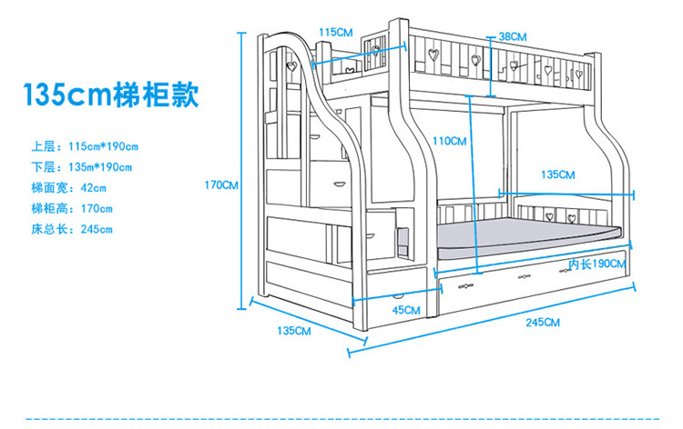 实木高箱床安装详细图图片