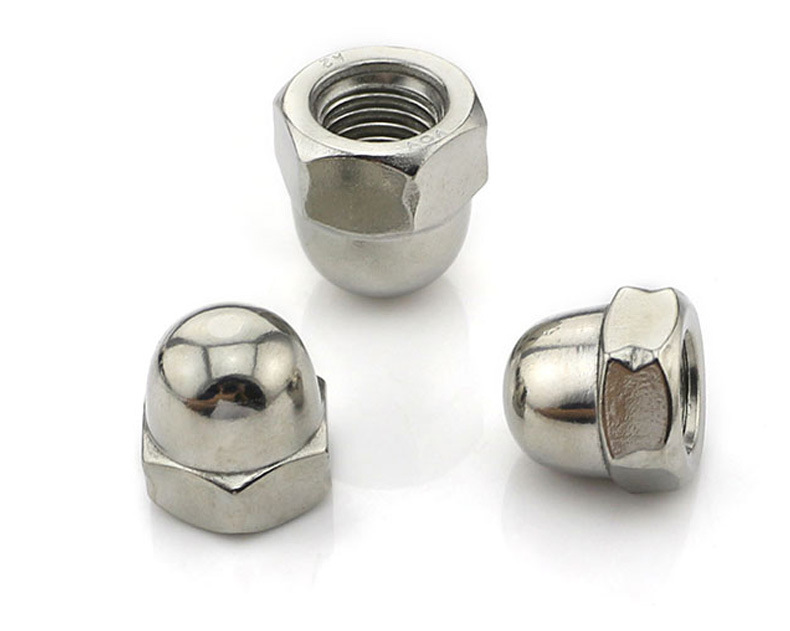 304不锈钢盖形螺母现货供应 球头螺母 带帽 一体盖形螺母.