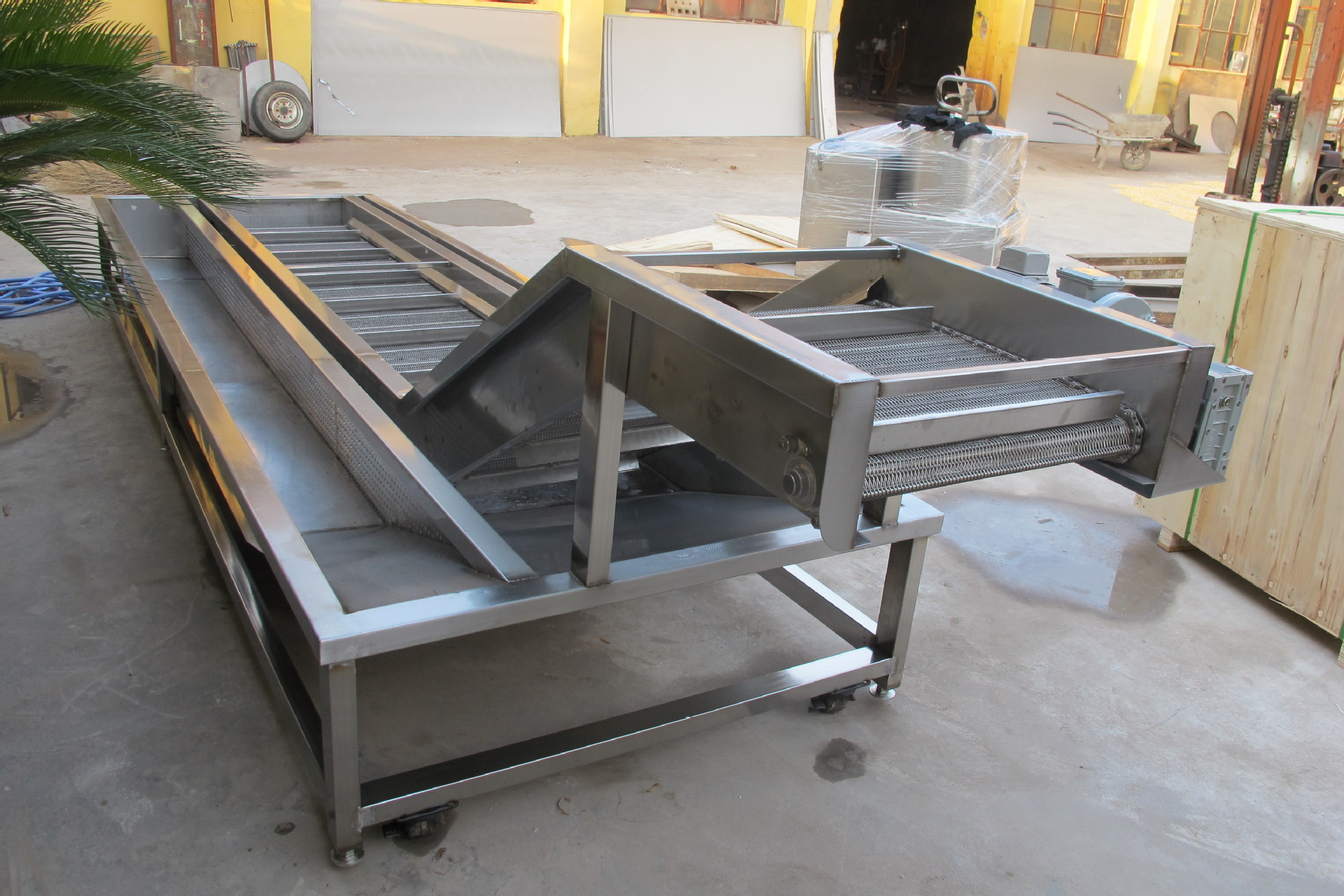 新款不锈钢挂冰机 优质带鱼挂冰机 华富现货直供鱼段挂冰生产线