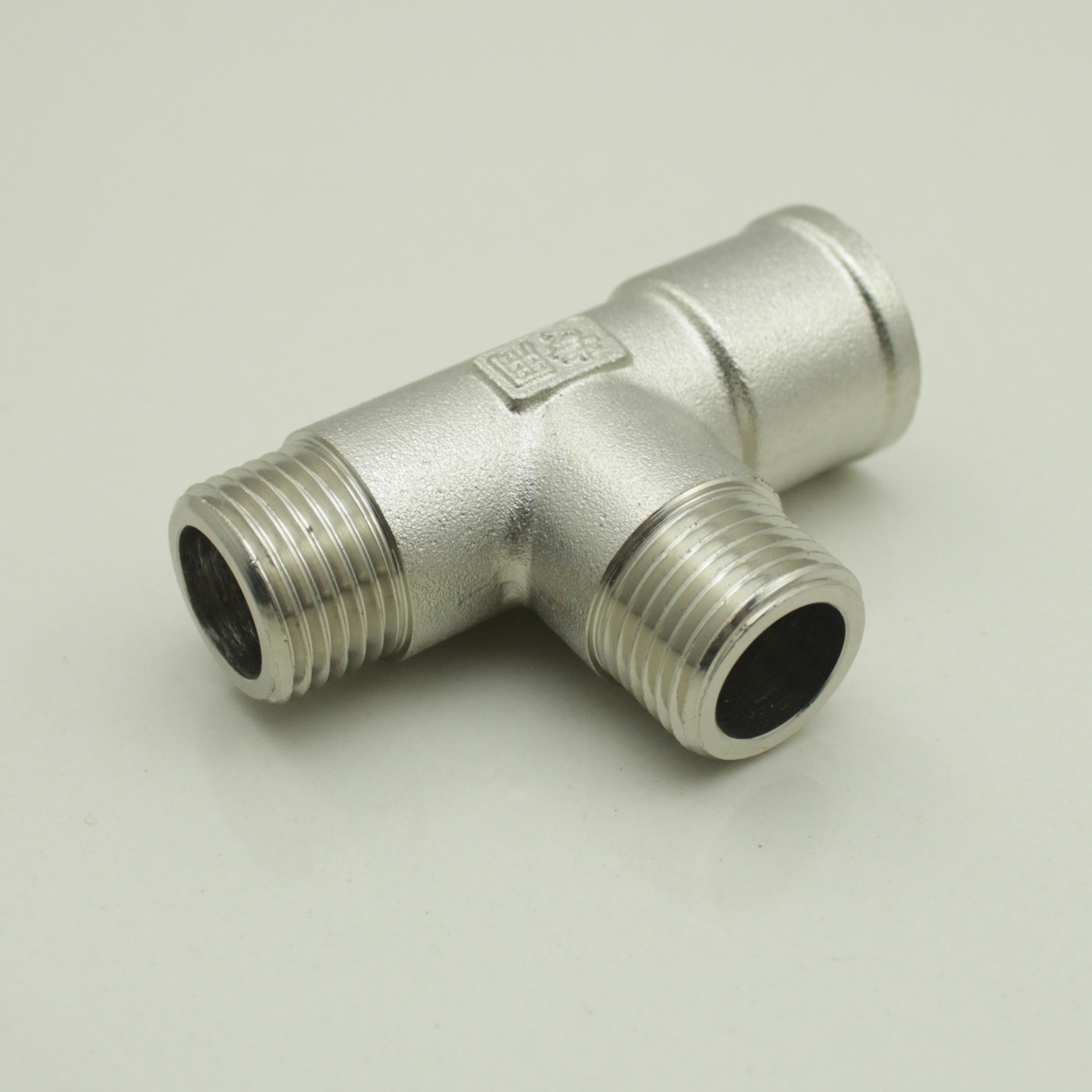 燃气专用三通 铜镀镍三通 4分内外外三通 加长加厚三通