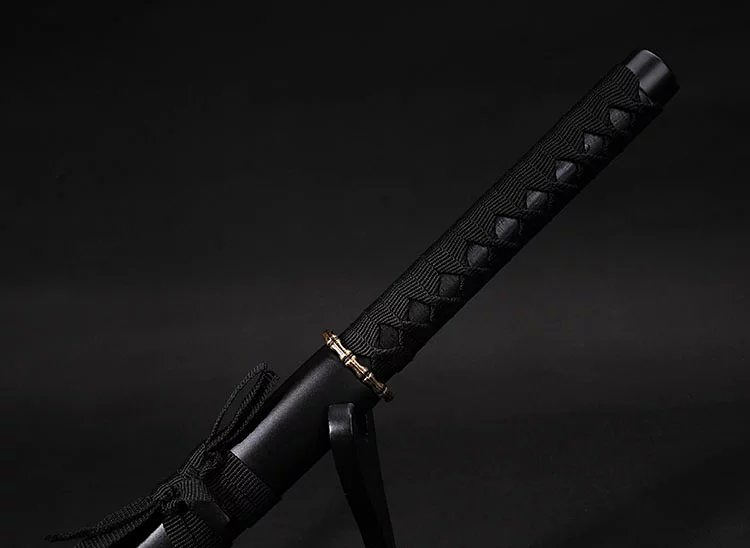 龙泉刀剑 加厚型黑色刻龙武士刀剑日本刀 东洋刀剑亚光套刀未开刃