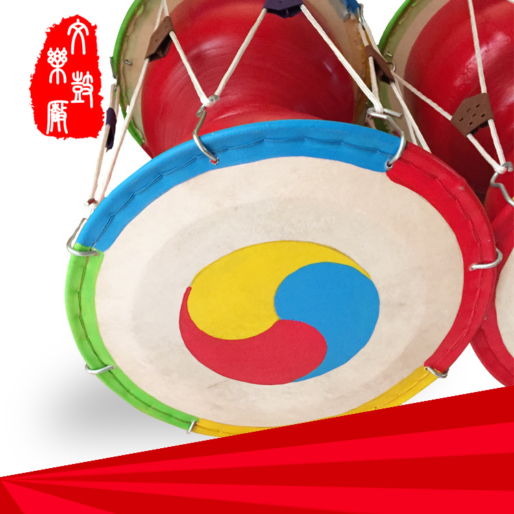厂家供应朝鲜鼓 朝鲜花鼓 韩国彩绘鼓 成年舞蹈道具