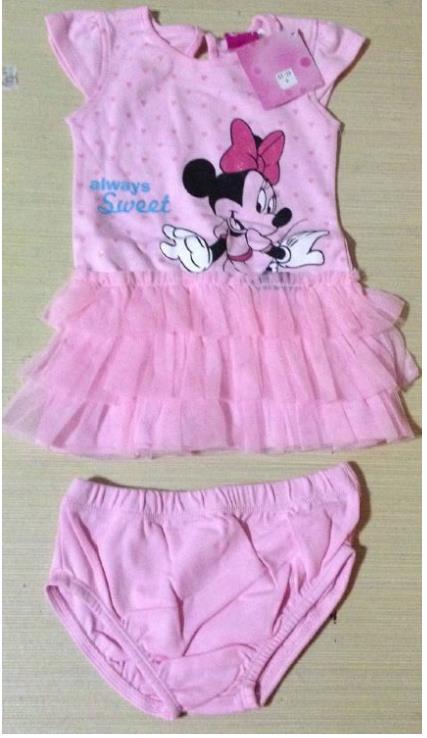 速卖通 wish爆款 夏季女幼童连衣裙 公主裙 内裤 两件套