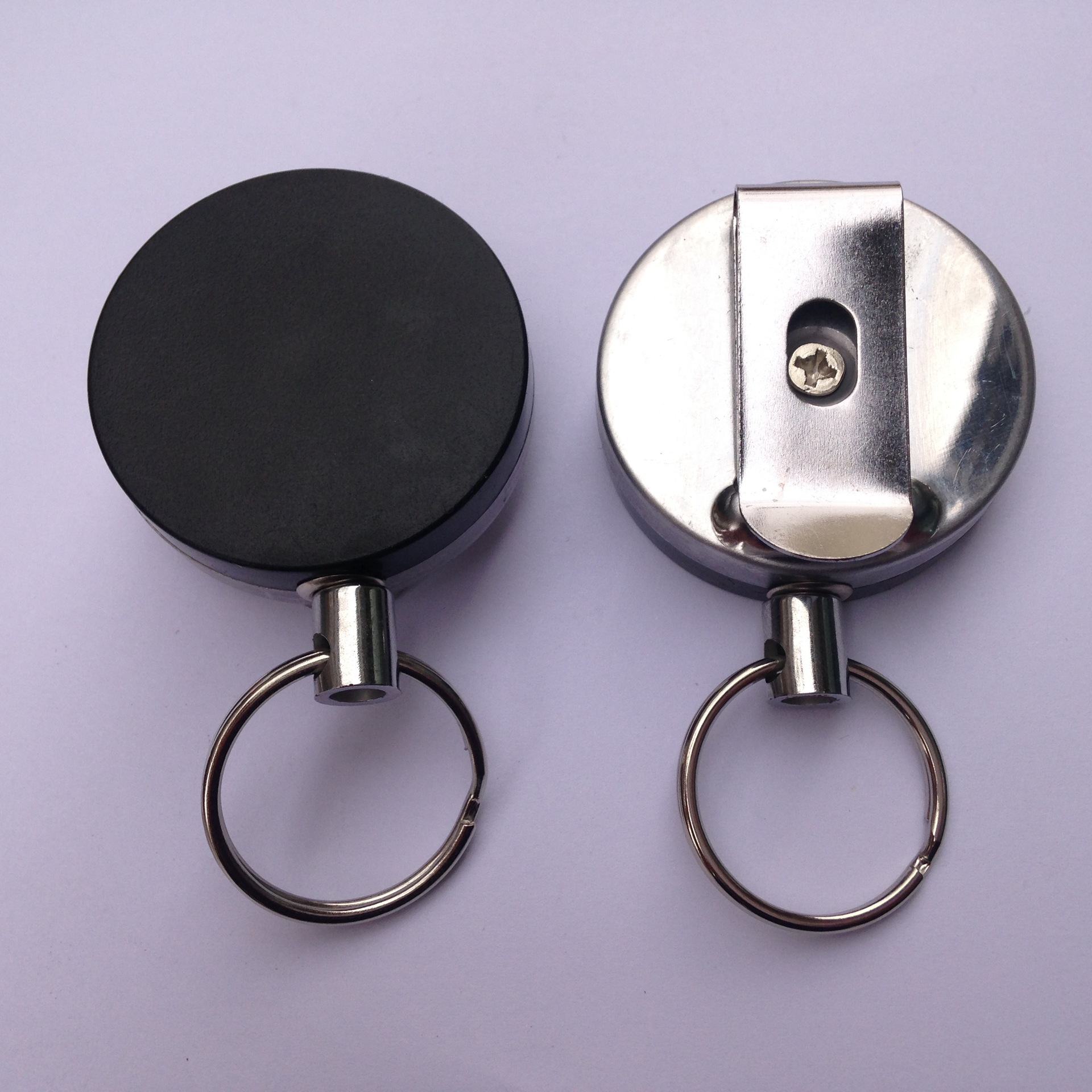 5cm半金属半塑料易拉扣 易拉得伸缩扣 丝印logo 新产品开发