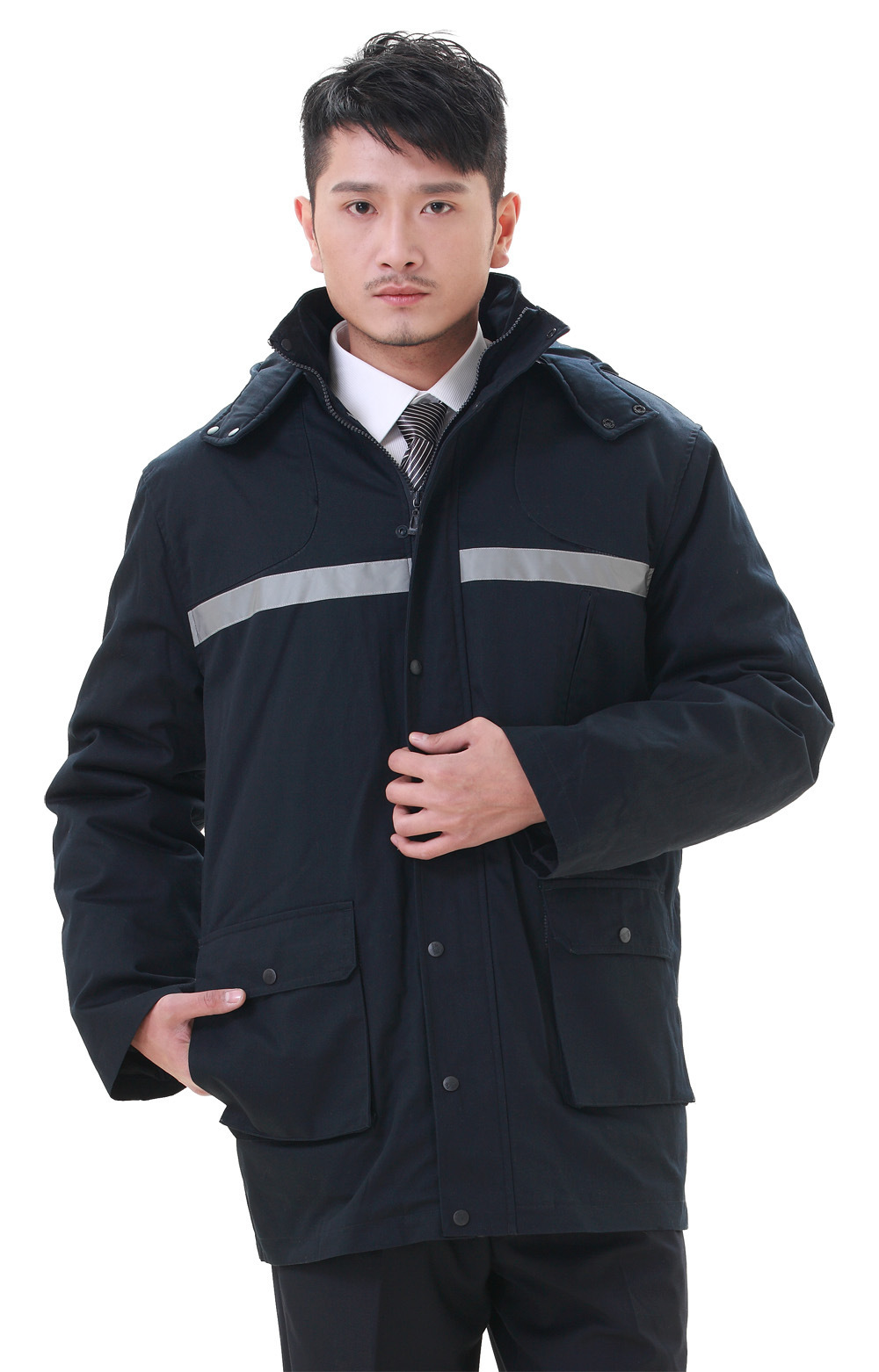 销售男女加厚加棉劳保棉外套 工作服 可加印logo 防寒工作服 定制