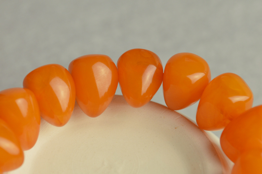 琥珀蜜蜡手链特价批发 波罗的海不定型橙色蜜蜡手链 厂家直销