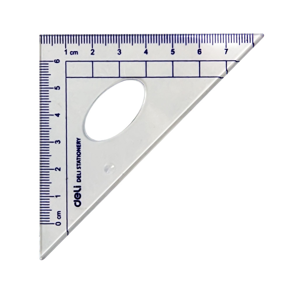尺子套装得力9597 学生套尺 直尺 三角尺 量角器 4件套 学生必备