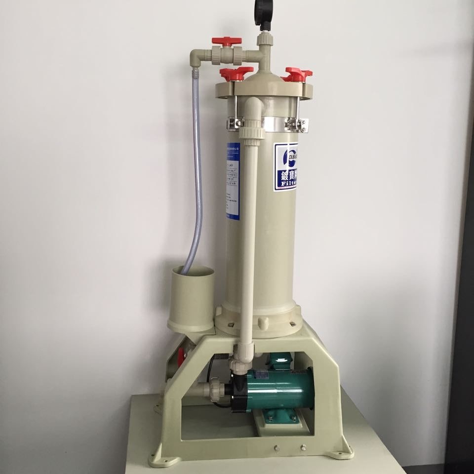 耐腐蚀亚克力透明电镀过滤机 1吨-20吨 加厚pvc桶透明过滤机价格