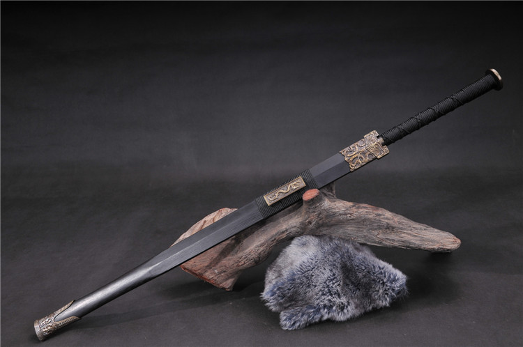 正品 龙泉宝剑 八面汉剑 一体剑 镇宅辟邪剑 花纹钢 未开刃