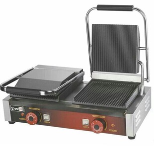 王子双压板扒炉eg-602n 电热全坑扒炉 商用牛排扒炉05
