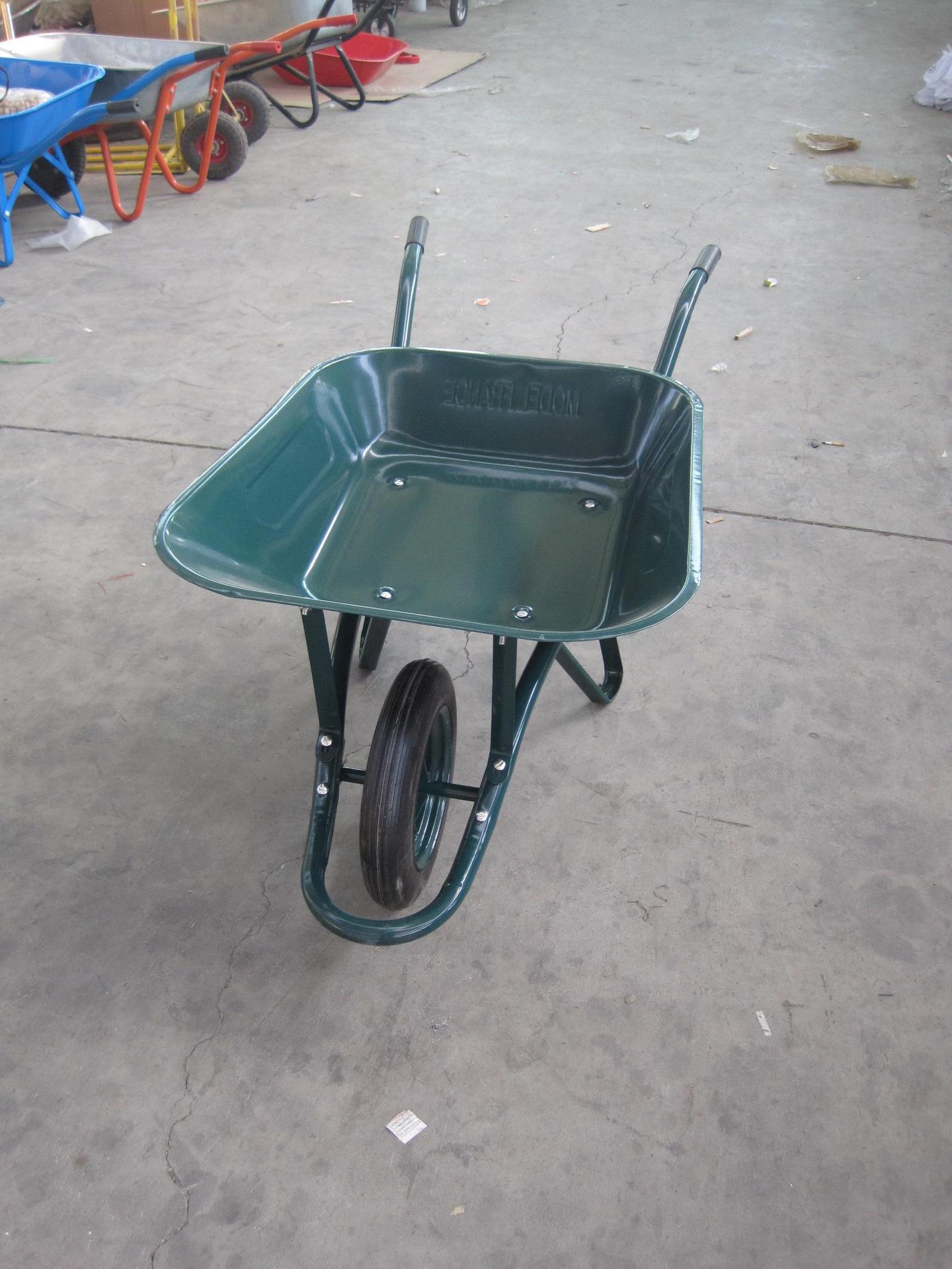 wb6400手推车 工地花园推沙推泥独轮手推斗车垃圾农用手推车