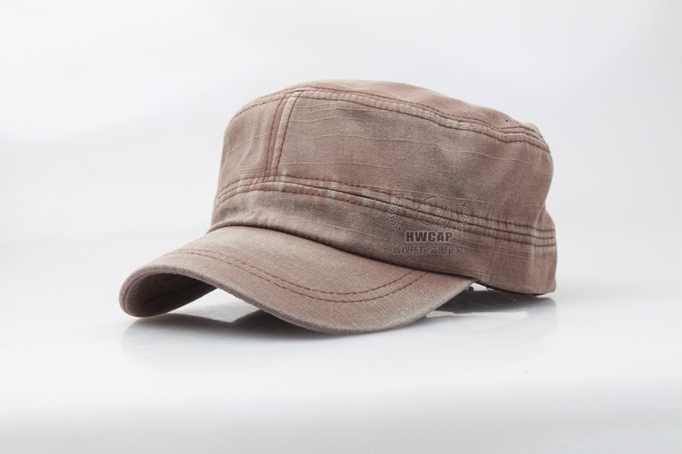 Korean Fashion Men's and Women's Washed Flat-Top Cap Distressed Hat Sun Hat Spring New Hat Manufacturer