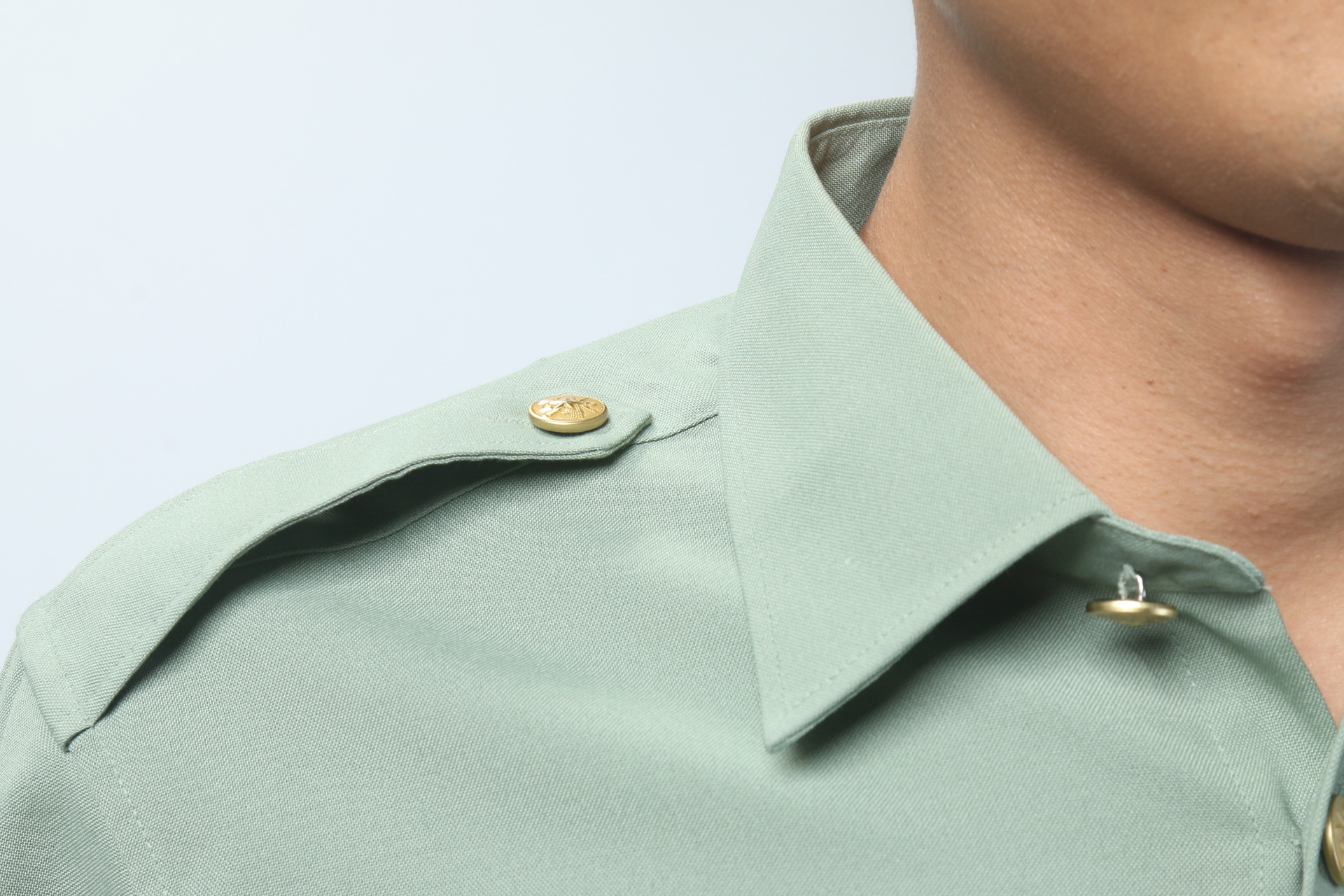 正品07陆军夏装常服衬衣长袖 军绿色外长袖衬衣男士衬衣批发