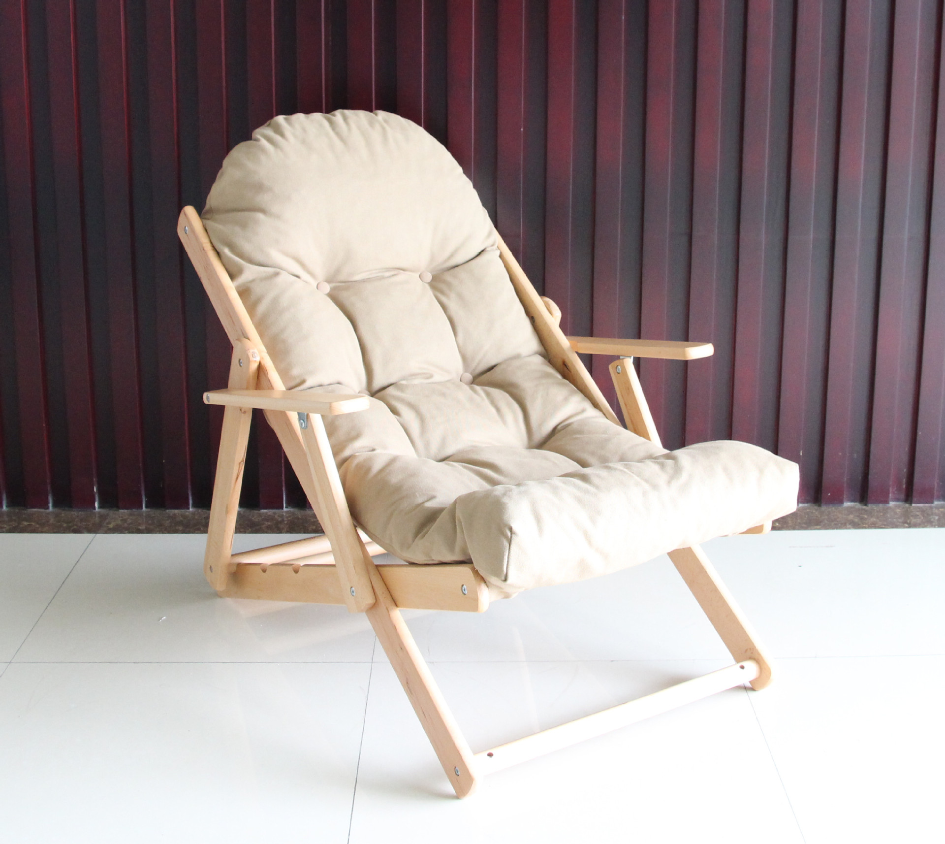 厂家批发销售 折叠休闲实木躺椅 质量保证a3007折叠躺椅【图】