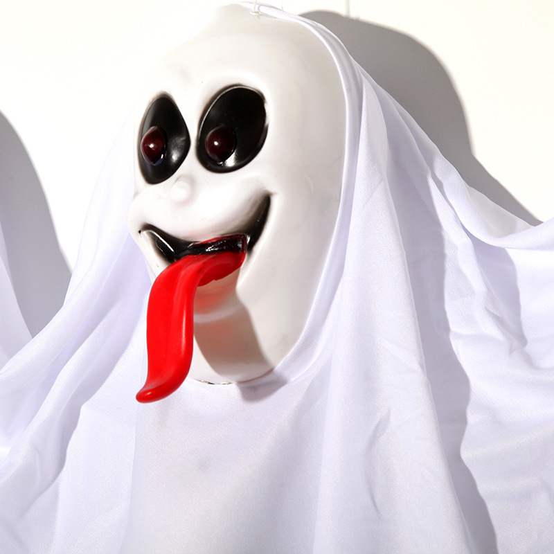 万圣节用品酒吧鬼屋场景道具 万圣节白幽灵吊鬼声控幽灵吊鬼