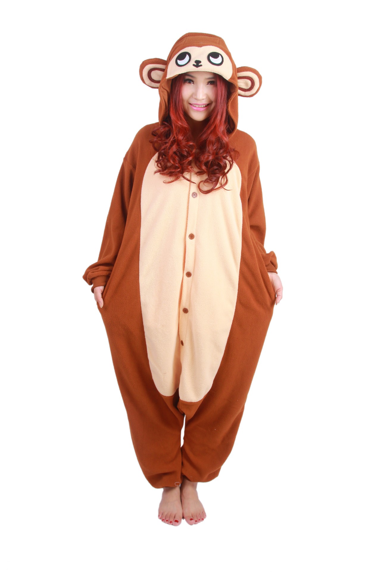 2015冬季新款睡衣可爱小猴子卡通睡衣连体情侣家居服外贸批发