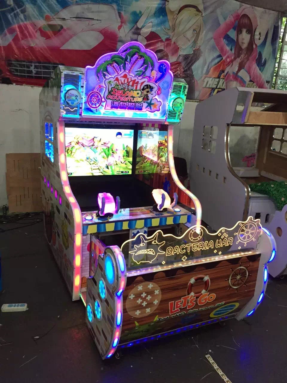 儿童射水游戏机 保岛英雄射水机 双人射水游戏机 射水机设备厂家