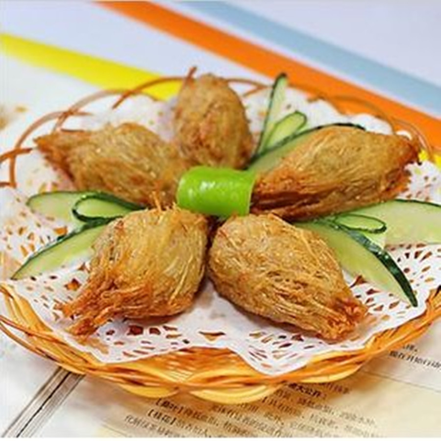 阿诺食品金锥榴莲酥 芋丝榴莲半成品广式速冻点心茶点 20*300g