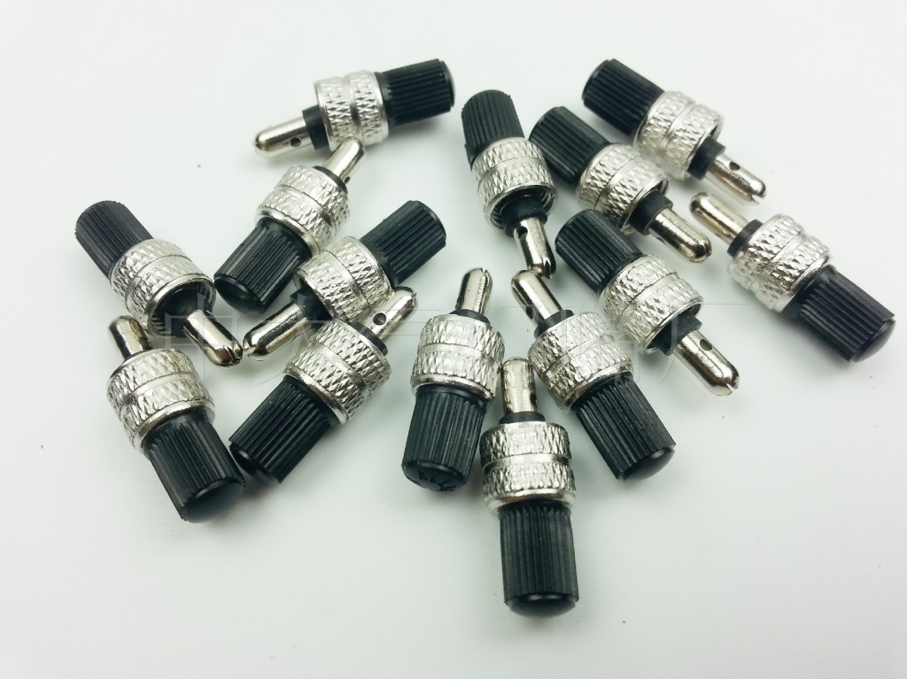 厂家直销自行车德式气门芯 ep2 三件套 中帽 顶帽 气门针