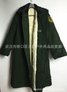 配发正品07皮大衣羊毛大衣橄榄绿长款大衣森普利长款双排扣棉大衣