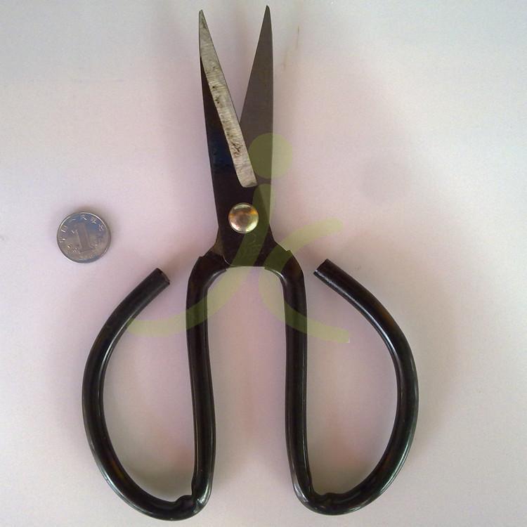 菜刀王1号黑柄碳钢剪刀 超锋利实用 工业剪刀 民用剪刀 剪刀王