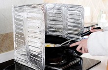厨房煤气灶台挡油板铝箔隔热板 炒菜隔热隔油防溅烫挡板