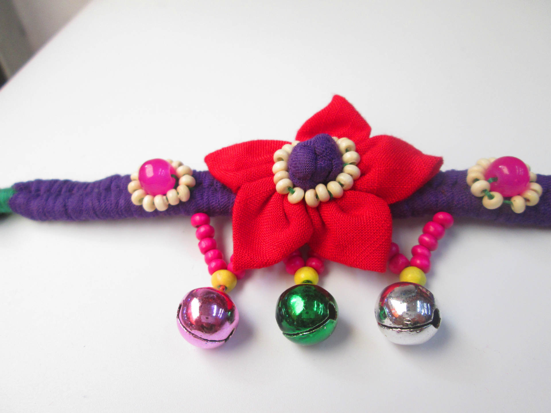 素艺 名族风纯手工布艺手链