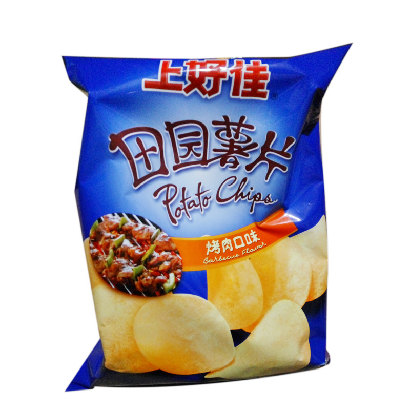 上好佳系列 鲜虾片薯条90g 休闲膨化食品 香脆美味80后怀旧零食