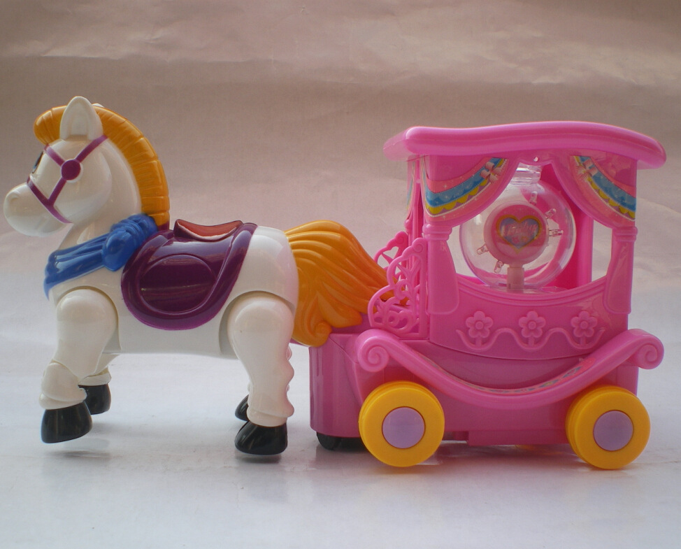 创发7733电动万向奇幻马车 电动万向卡通小马车 电动玩具批发