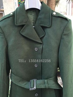 陆正品配发羊绒呢子大衣 男女式校尉常服大衣 户外军绿色羊毛风衣