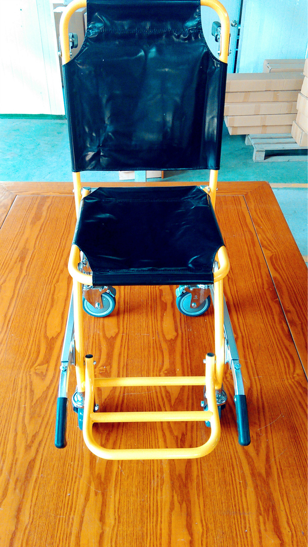 救护骨折病人可折叠式易携铝合金家用楼梯椅式两用担架