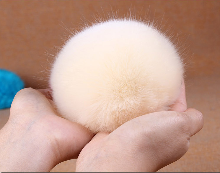 8.9.10cm兔毛球毛球饰品手机diy