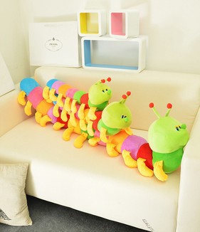 毛毛虫毛绒可爱大号抱枕虫子公仔儿童布娃娃六一儿童礼物